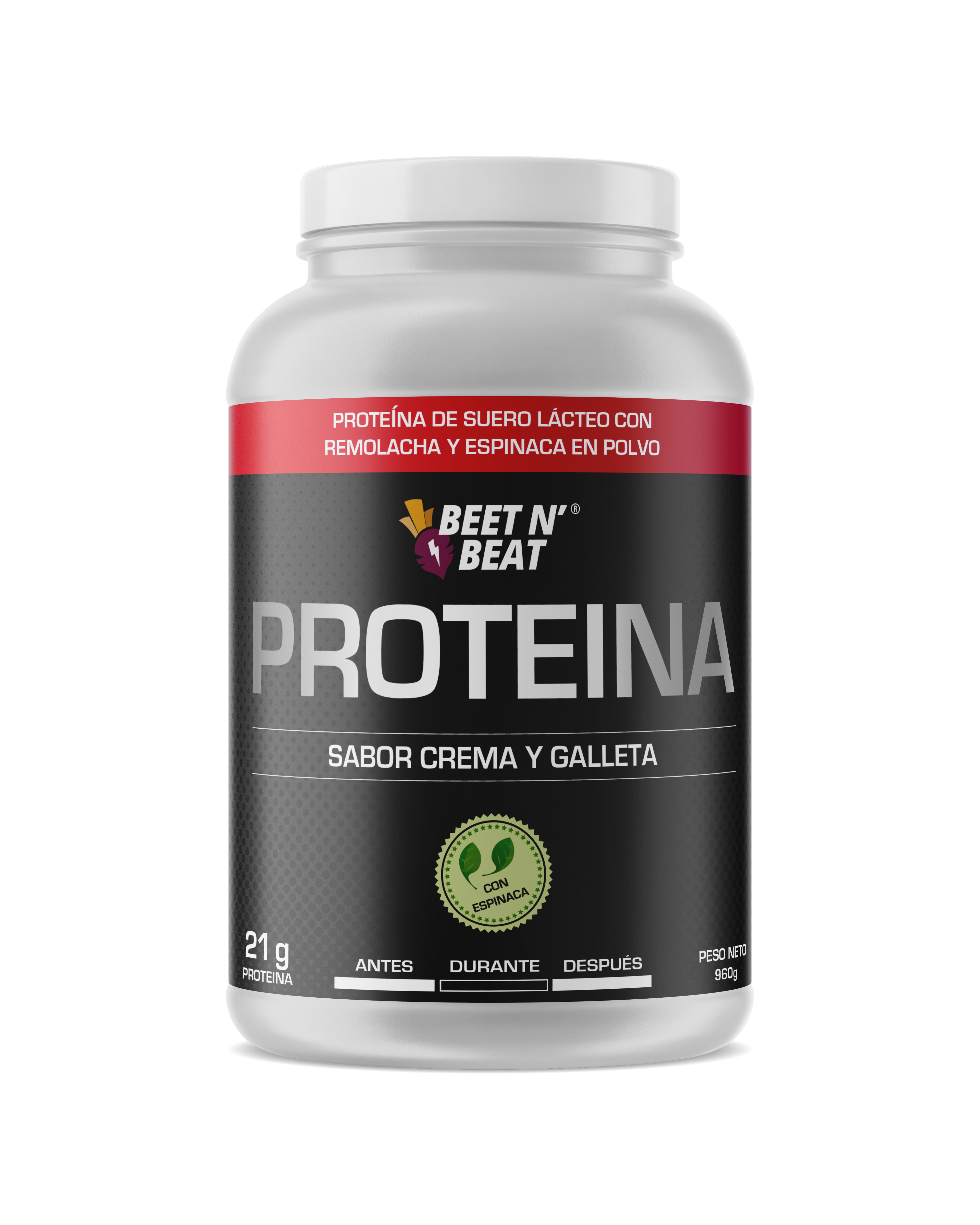 Proteína con Remolacha y Espinaca Beet N' Beat