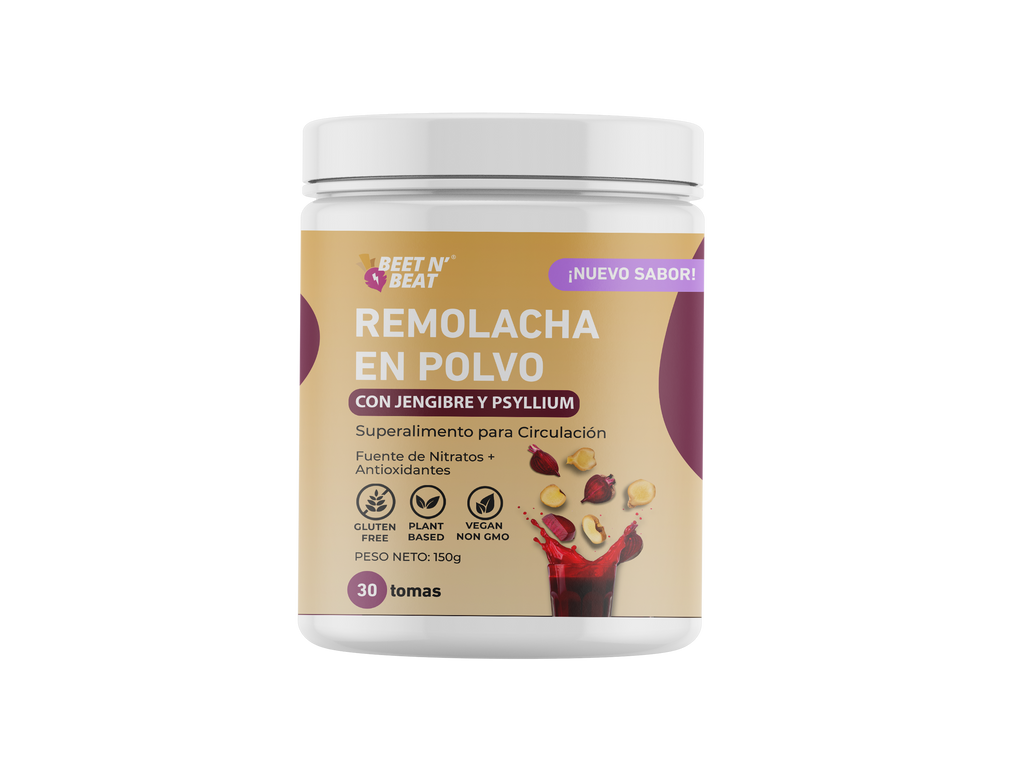 Remolacha en polvo con Jengibre y Psyllium